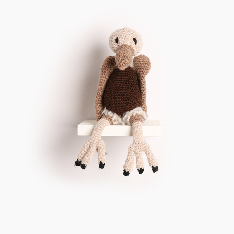 vulture bird crochet amigurumi project pattern kerry lord Edward's menagerie